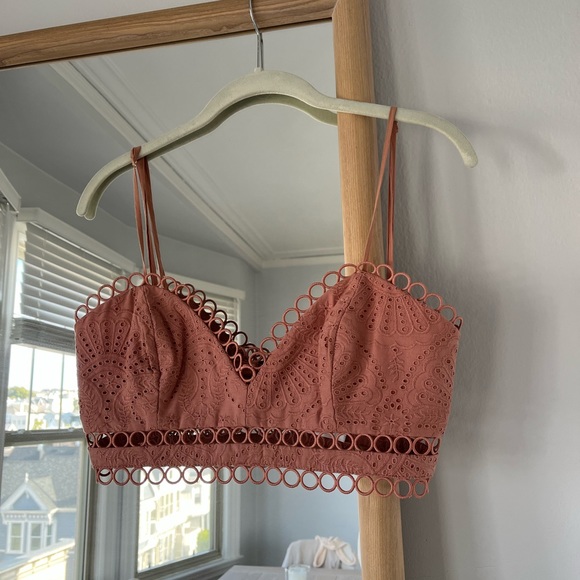 Zimmermann Tops - Zimmermann Crochet bralette. Pink.